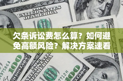 济南欠条诉讼费怎么算？如何避免高额风险？解决方案速看！