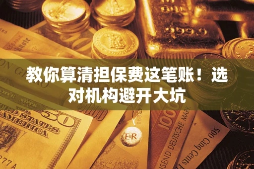 济南教你算清担保费这笔账！选对机构避开大坑